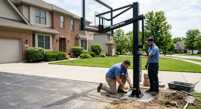 Basketball Goal Installation in Boulder, CO