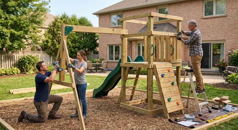 Jungle Gym Installation in Olathe, KS