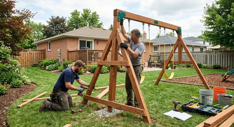 Monkey Bars Installation in Overland Park, KS