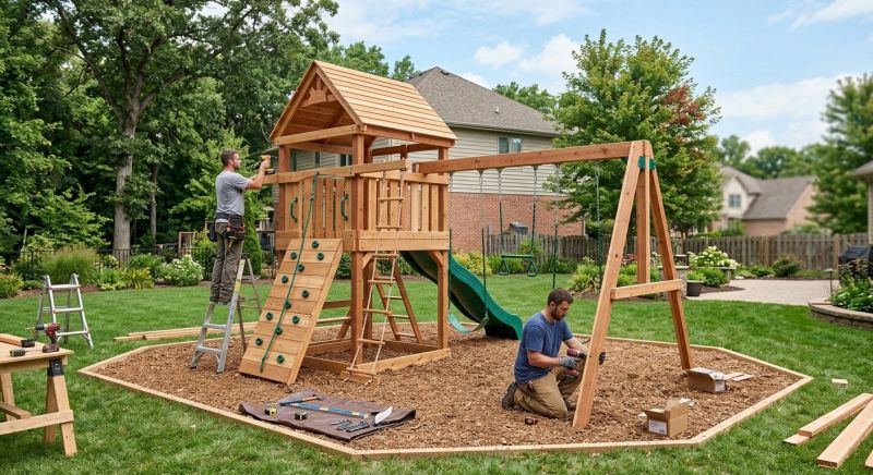 Swing Set Installation in Conroe, TX
