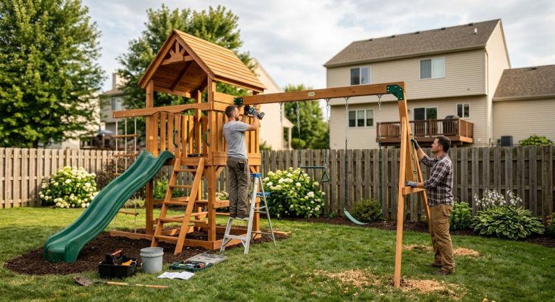 Swing Set Installation in Longmont, CO