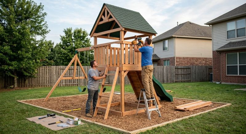 Swing Set Installation in Prescott Valley, AZ