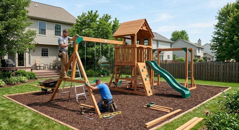 Swing Set Installation in Arvada, CO