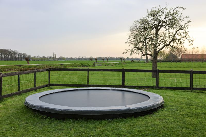 Assembled Trampoline with Safety Features